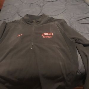 Nike Georgia Basketball 3/4 zip Fleece